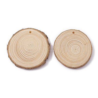 Unfinished Wood Pendants WOOD-WH0025-46C-1