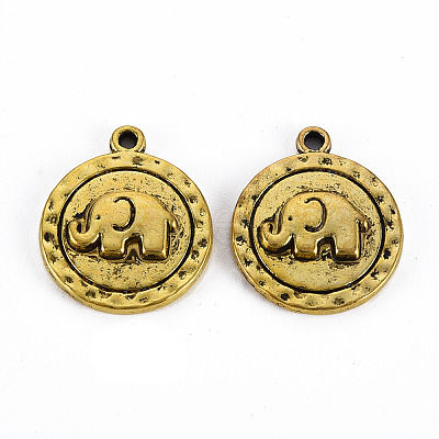 Tibetan Style Alloy Pendants TIBEP-Q089-004-RS-1