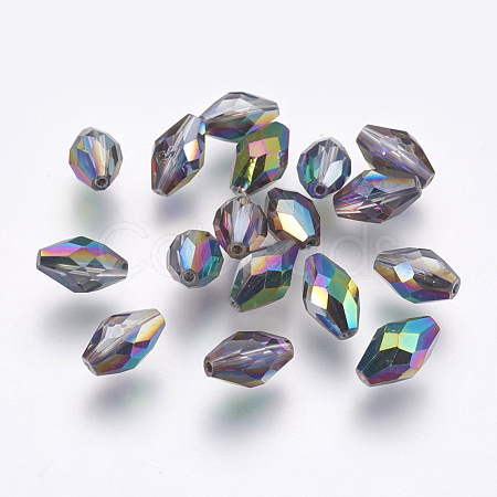 Imitation Austrian Crystal Beads SWAR-F054-9x6mm-31-1