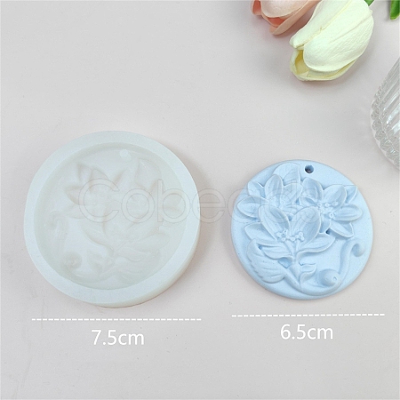 Flower Pendant DIY Food Grade Silicone Mold PW-WG37986-01-1