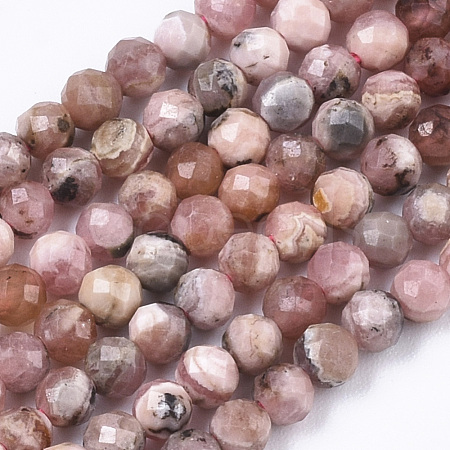 Natural Argentina Rhodochrosite Beads Strands G-R462-031-1