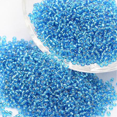 6/0 Transparent Glass Round Seed Beads SEED-J010-F6-23B-1