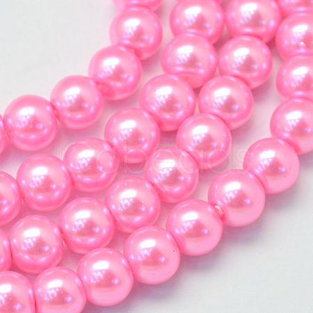 Baking Painted Glass Pearl Bead Strands HY-Q003-5mm-68-1