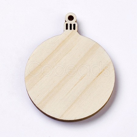 Pine Wood Big Pendants WOOD-P013-07-1