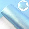 Iridescent Imitation Leather Fabrics, DIY Craft Supplies, Sky Blue, 33x20cm