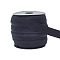 30 Yards Flat Nylon Piping Elastic Cord, for Cheongsam Piping, Clothing Decoration, Black, 5/8 inch(16mm)