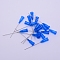 Stainless Steel Dispensing Needles, Plastic Interface, Dodger Blue, 55.5x7.5mm, Hole: 4.5mm, Pin: 0.71mm, inner diameter: 0.41mm