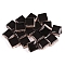 Square Shape Porcelain Mosaic Tiles, for DIY Mosaic Art Crafts, Picture Frames and More, Black, 10x10mm, about 205pcs/set