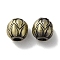 Tibetan Style Brass Beads, Cadmium Free & Lead Free, Rondelle, Antique Bronze, 6x6.5mm, Hole: 2.2mm