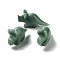 Natural Green Aventurine Carved Healing Rhinoceros Figurines, Reiki Energy Stone Display Decorations, 70.5x21.5x38mm