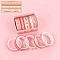 5 Rolls Adhesive Paper Tapes, Decorative Sticker Roll Tape, for Card-Making, Scrapbooking, Diary, Planner, Envelope & Notebooks, Salmon, 10mm