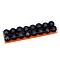 Plastic Ball Ornaments, for Mini Halloween Ball Ornaments, Black, Packaging: 225x60x30mm, 16pcs/set