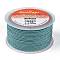 Braided Nylon Threads, Dyed, Aqua, 2.5mm, about 10.93 yards(10m)/roll