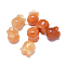 Natural Red Aventurine Beads, Flower, 9~10x9~10.5mm, Hole: 1.4mm