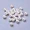 Shell Pearl Beads, Half Drilled Beads, Polished, Round, White, 8mm, Hole: 1mm