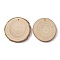 Unfinished Wood Pendants, Rustic Wood Disc, for DIY Painting Supplies, Home Decorations, Flat Round, Tan, 5~6x0.6cm, Hole: 3.5mm