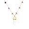 Natural Stone Pendant Necklaces, Stainless Steel Chain Necklaces