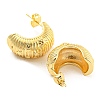 Rack Plating Brass Moon & Star Stud Earrings EJEW-A028-24G-2