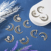 PandaHall Jewelry 28Pcs 7 Style Tibetan Style Zinc Alloy Pendants FIND-PJ0001-25-4