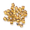 Faceted Cube Glass Cabochons GGLA-L007C-04-2