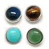 Alloy Gemstone Buttons SNAP-A039-P-NR-1