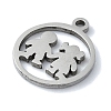 Non-Tarnish 304 Stainless Steel Charms STAS-C097-37P-2