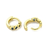 Brass Micro Pave Cubic Zirconia Hoop Earring EJEW-C088-31G-3