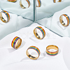 Unicraftale 4Pcs 4 Style Pride Finger Rings RJEW-UN0001-21G-2