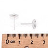 925 Sterling Silver Stud Earring Findings STER-E062-04A-S-4