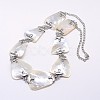Shell Necklaces and Link Bracelets Jewelry Sets SJEW-P073-19-5