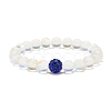 Synthetic Moonstone Round Beads Stretch Bracelet BJEW-JB07482-6