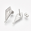 Non-Tarnish 304 Stainless Steel Stud Earring Findings X-STAS-S079-71B-1