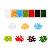 3500Pcs 7 Colors 12/0 Glass Round Seed Beads SEED-YW0001-21-1