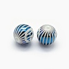 Feng Shui Opaque Spray Painted Glass Beads LAMP-P050-A01-10mm-2