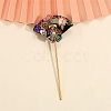 Flower Fan Cloth Hair Sticks PW-WG5DC28-04-1