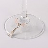 Gemstone Wine Glass Charms AJEW-JO00003-3