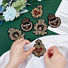 AHADERMAKER 6Pcs 3 Style Bees Pattern Computerized Embroidery Cloth Iron on/Sew on Patches PATC-GA0001-13-3