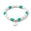 Handmade Polymer Clay Beads Stretch Bracelets Sets BJEW-JB06435-4
