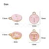 2 Sets 2 Styles Golden Plated Alloy Enamel Charms ENAM-YW0001-28A-3