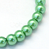 Baking Painted Pearlized Glass Pearl Round Beads Strands X-HY-Q330-8mm-69-2