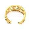 Real 18K Gold Plated Titanium Steel Cuff Earrings EJEW-D072-01A-G-3