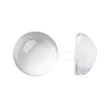 Transparent Half Round Glass Cabochons X-GGLA-R027-8mm-1