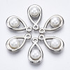ABS Plastic Imitation Pearl Pendants OACR-R248-005P-1