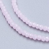 Imitation Jade Glass Beads Strands GLAA-F078-C01-3