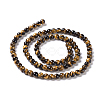 Natural Tiger Eye Round Bead Strands G-L411-07-4mm-4