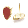 Brass Stud Earring Findings KK-S345-268-M-3