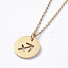 304 Stainless Steel Pendant Necklaces NJEW-E147-02G-1