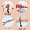 Adjustable Braided Waxed Cord Macrame Pouch Necklace Making NJEW-I243-A01-3