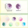 PandaHall Elite 28Pcs 7 Colors  Frosted Acrylic Beads MACR-PH0002-19-2