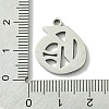 Non-Tarnish 201 Stainless Steel Pendants STAS-B055-01P-O-3